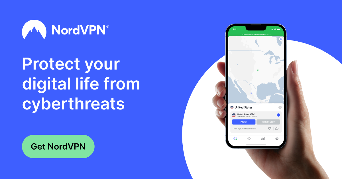 NordVPN - protect your digital life from cyberthreats